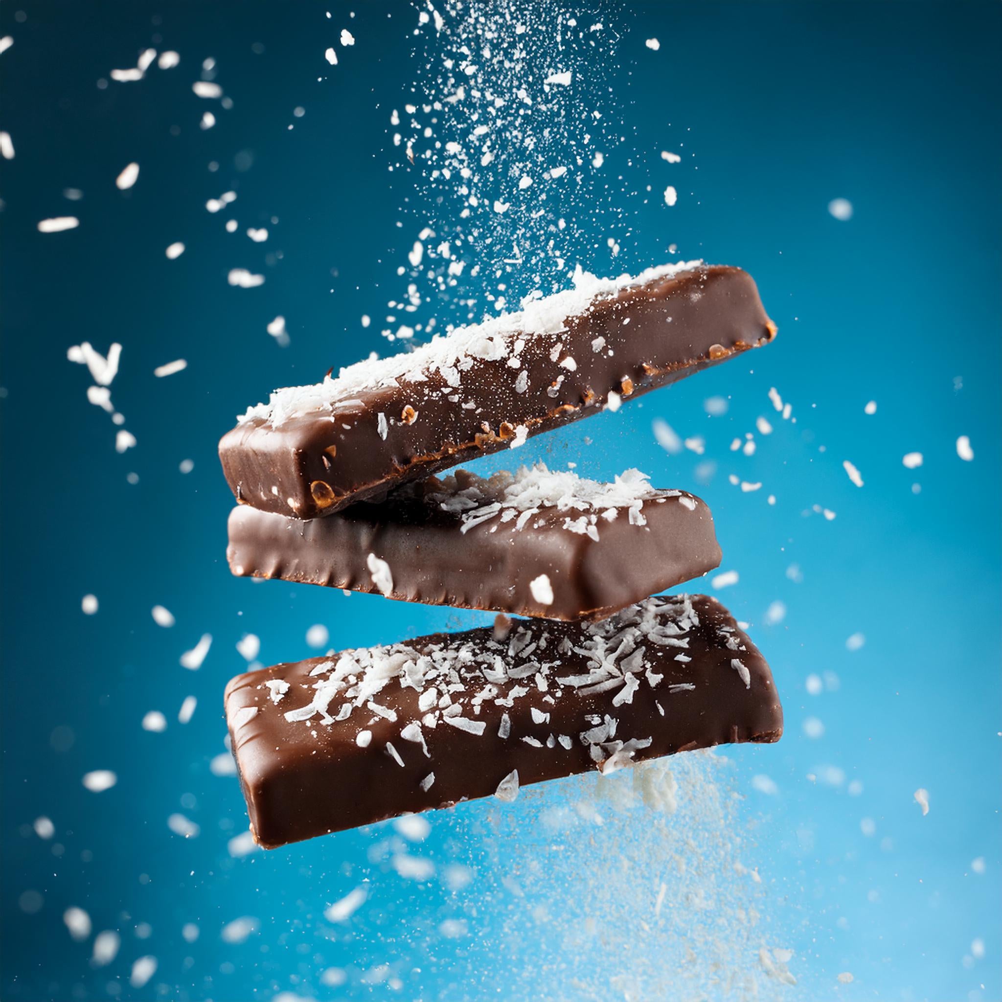 Barretta proteica spezzafame cocco e cioccolato fondente