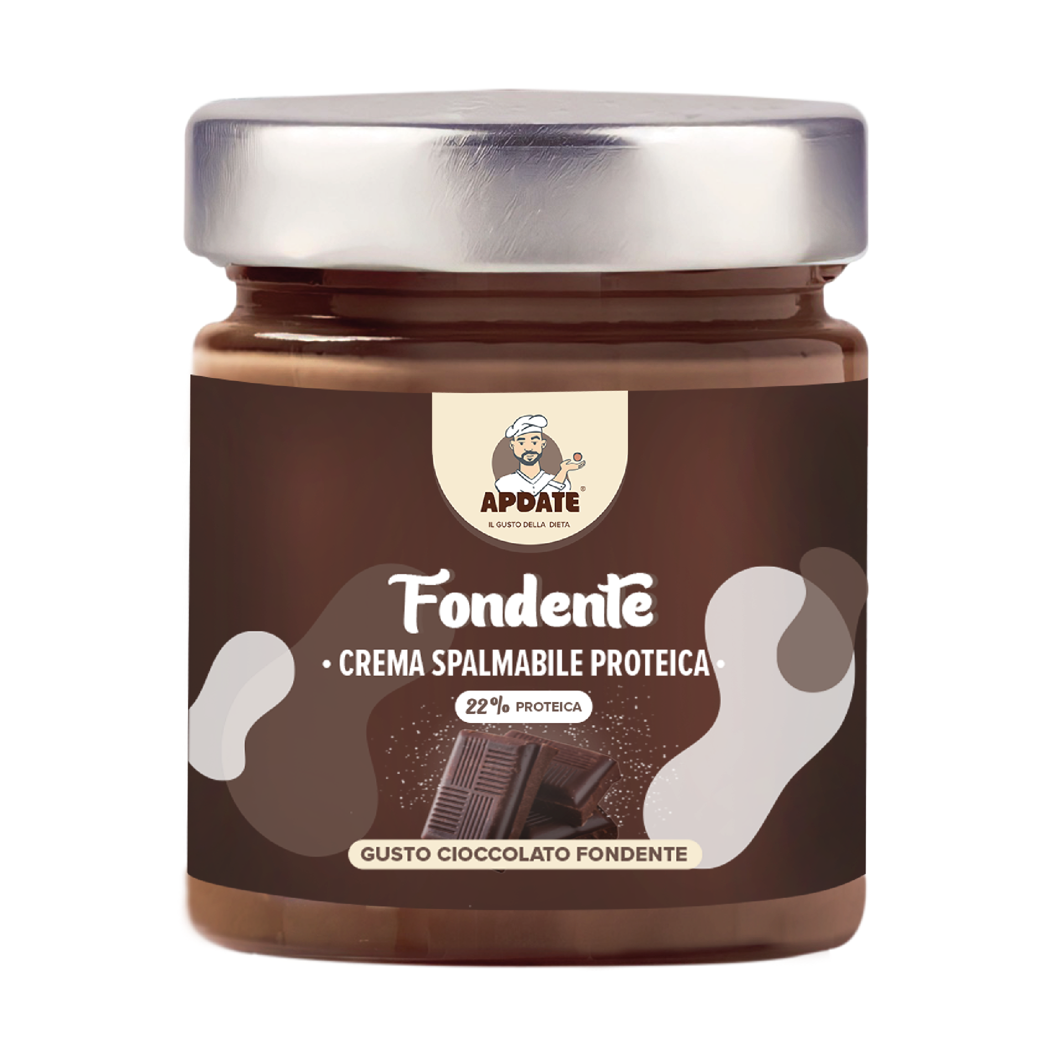 Crema proteica cioccolato fondente delattosata