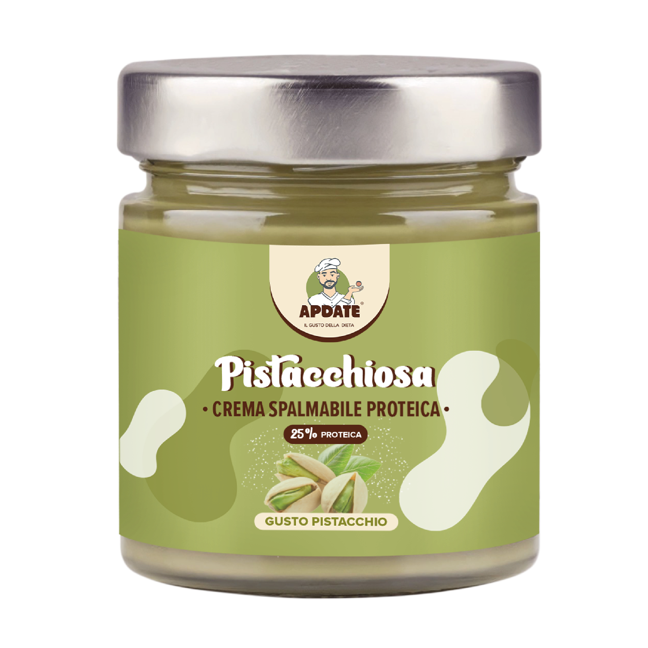 Crema proteica al pistacchio vegana